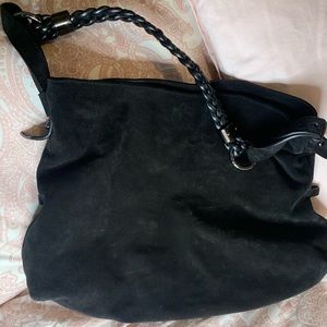 Stuart Weitzman Black Velet Hobo